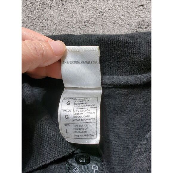 Vintage Warner Bros. Wiley Coyote Short Sleeve Polo Men's Size Large - Picture 4 of 12